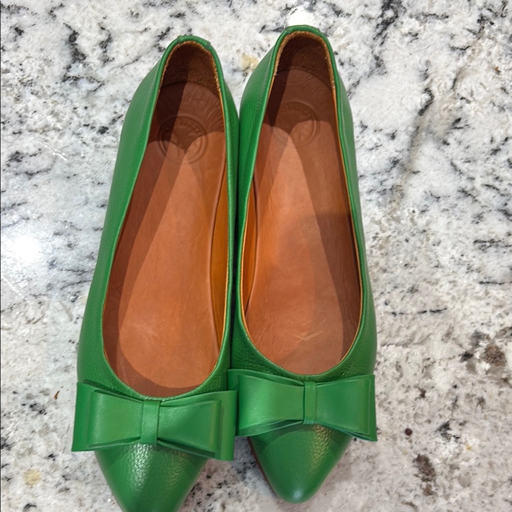 Genuine Leather Flats with Bow - Picture 10 of 15